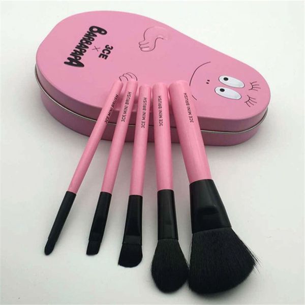 

профессиональный 5 шт./компл. kawaii макияж косметические кисти установить прекрасный макияж кисти с металлической коробке макияж инструмент