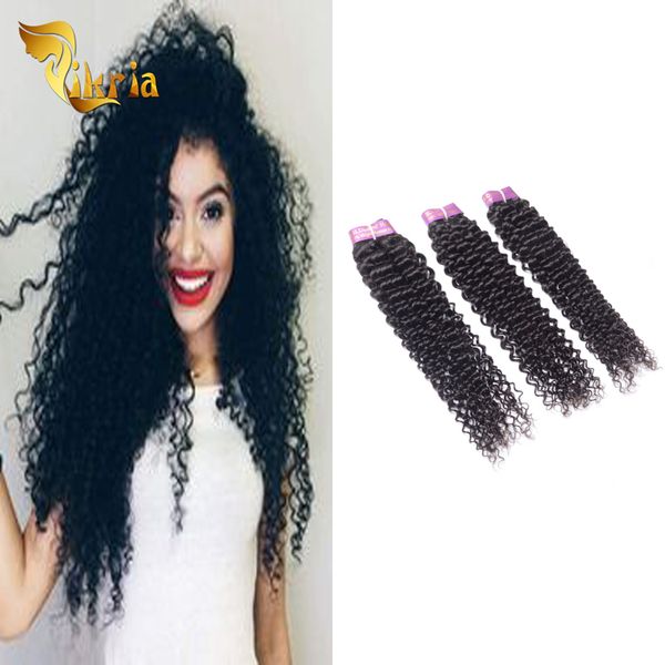 

brazilian virgin hair weaving 3 bundles peruvian indian malaysian jerry curly 100% unprocessed human hair weft thick bundles, Black