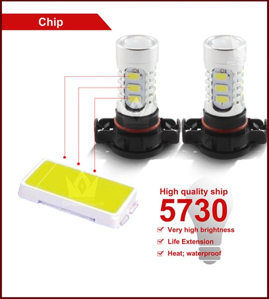 

light point factory price high brigtness p13w 5730 15smd 7.5w led drl fog light