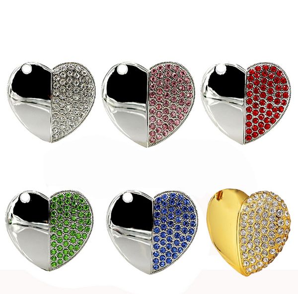 

симпатичные usb флэш-накопители подвески 4 гб ювелирные изделия pen drive 16 гб 32 гб 64 гб 128 гб кристалл прекрасный pen driver новинка фл