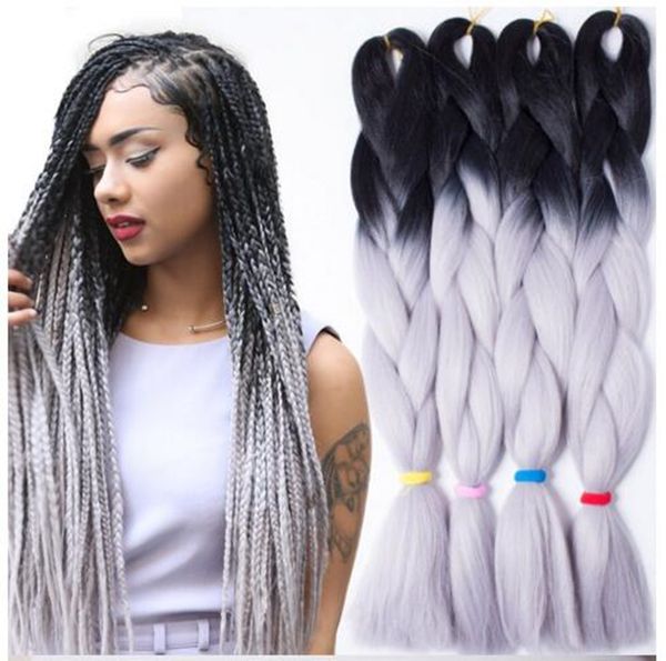 Wholesale 24inch Expression Braid Diy Kanekalon Expression