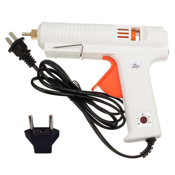 

wholesale- 120w 100-240v white heating melt glue gun electric heat temperature tool for diameter 10.8-11.8mm sticks