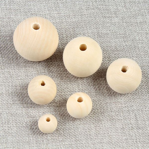 

200pcs/lot 4/6/8/10/12/14/16mm nature color wooden beads round lead-wood beads for jewelry making diy bracelet accessories, Black