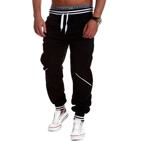 

wholesale-harem pants new style fashion casual skinny sweatpants pants trousers drop crotch pants men joggers sarouel, Black