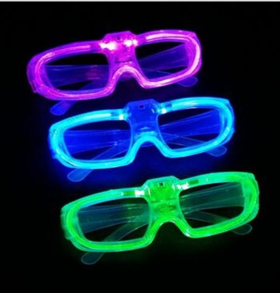 NUOVI occhiali luminosi natalizi con filo EL Occhiali lampeggianti a LED Fluorescenza Luce fredda Party DJ MYY