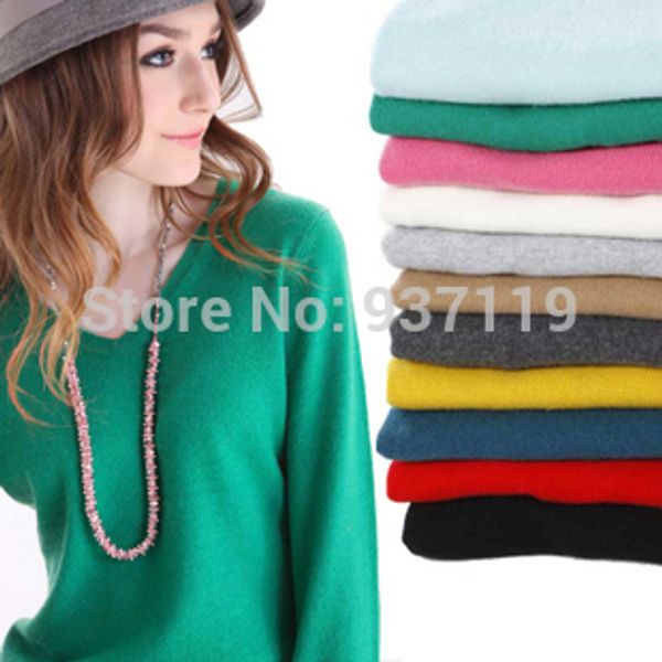 Großhandels-Frauen-Pullover-Kaschmir-Strickpullover 2016 NEUE Herbst-Winter-Strickwaren-weibliche Wollröcke Standard-Kleidungs-Outwear