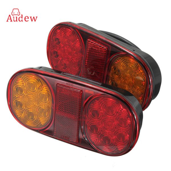 

2pcs 12v led taillight rear tail trailer sside lights lamp indicator for boat