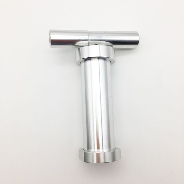 

Серебро Алюминий Металл Пыльца Пресс Прижимная Компрессор Herb Чича Кальян Grinder Tobacco специй Инструменты Аксессуар бесплатная доставка