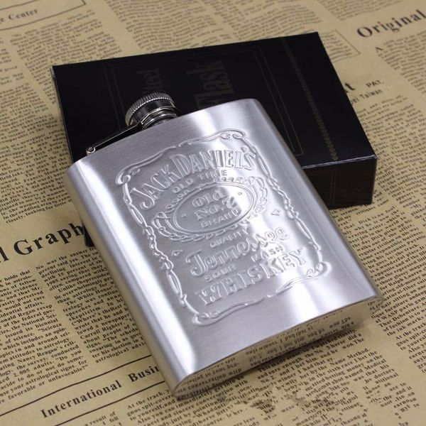 

with box portable stainless steel hip flask 7oz embossed flagon flasks russian wine beer whiskey bottle alcohol drinkware