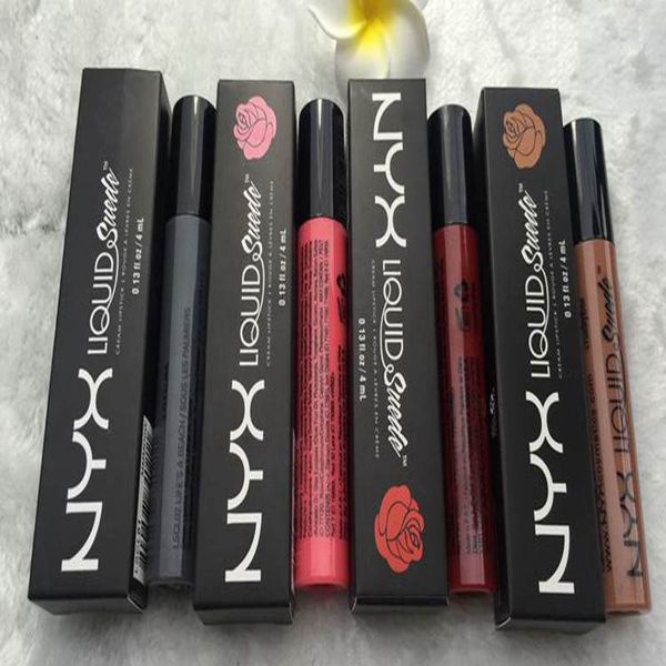

0.13fl.oz/4ml 12 colors nyx lip lipstick liquid matte lip gloss long-lasting makeup lipsticks lip gloss