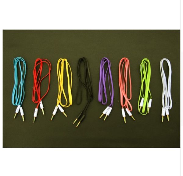 

noodle aux stereo 3.5mm 1 m car male to m aux auxiliary sound stereo audio data cable mp3 ing