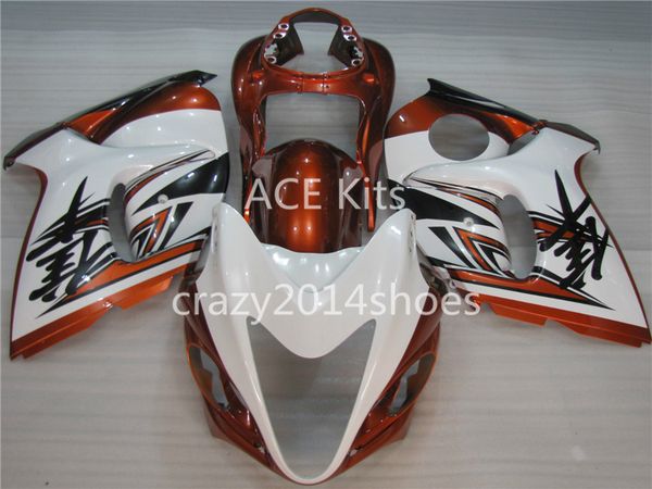 

5 gifts new abs motorcycle fairing kits 100% fit for suzuki gsxr1300 hayabusa 2008-2014 good nice orange and white article no.322