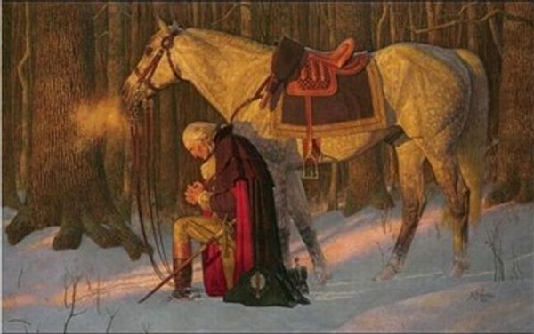 

джордж вашингтон молился пересекая делавэр высокой qualityhandpainted /hd печать портрет рисунок арт картина маслом на холсте толстые мульти