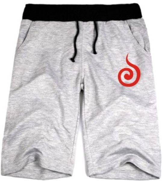 

wholesale-naruto symbol logo half short anime casual short cosplay halloween popular short, White;black