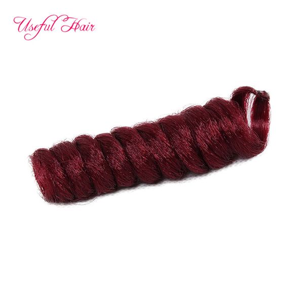 

2017 new bouncy curly 14mm diameter 10inch,20inch crochet braids hair curl kanekalon large curl synthetic braiding hair extensions, Black;brown