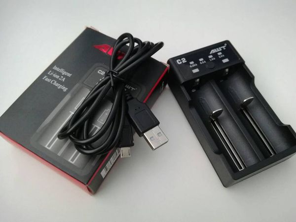 

awt новый выпущенный 18650 зарядное устройство c2 зарядное устройство с usb зарядное устройство бытовая электроника для therion днк 200 1865