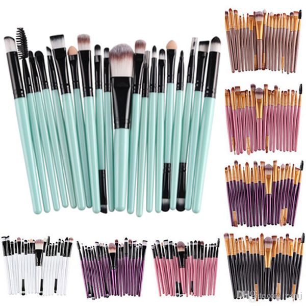 

профессиональный 20шт макияж кисти набор косметических лицо тени для век кисти инструменты макияж комплект бровей губ кисти свяжитесь с нами