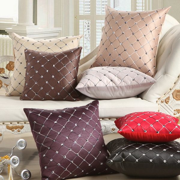 

sofa print pillowcase hold decorative pattern concept of literature and art van diamond lattice geometry hold pillow case cushion cover