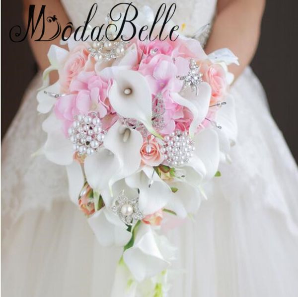 Modabelle Waterfall Style Calla Lilies Wedding Bouquets Flowers