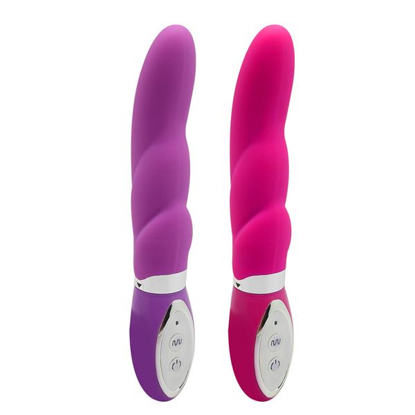 Vibratore in silicone per punto G, vibratori per clitoride con vibrazione ondulata a 10 velocità, prodotti sessuali impermeabili, giocattoli sessuali per donne, rosa/viola