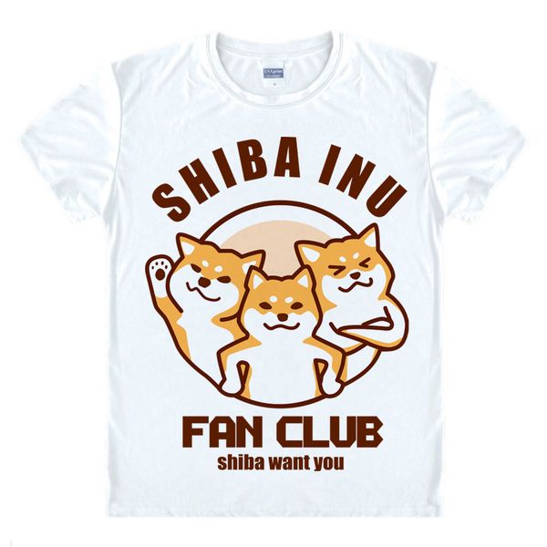 

anime shirt doge meme t-shirts multi-style short sleeve kabosu shibaconfessions shiba cosplay motivs hentai shirts, White;black