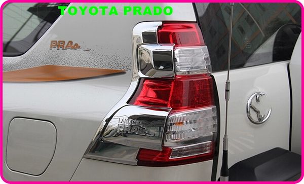 

2pcs car taillight decoration cover,rear lamp protection cover for toyota land cruiser prado 2700 4000 2014-2016
