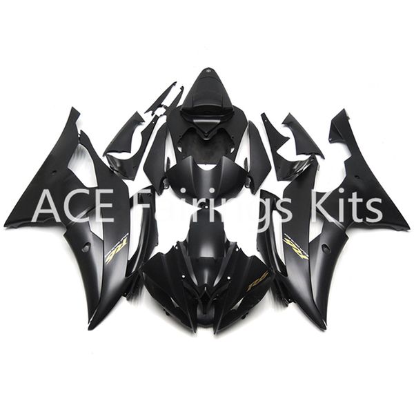 Yamaha yzf-r6 yzf600 r6 için 3 hediye yeni fairings 08 15 r6 2008-2015 abs plastik karoser motosiklet kaporta kiti mat siyah tarzı