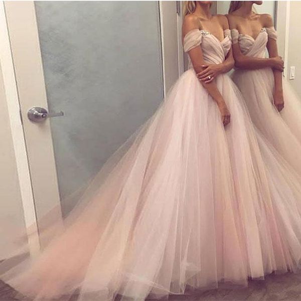 

new custom made simple a line sweetheart tulle long prom dress evening gown vestidos de fiesta, Black