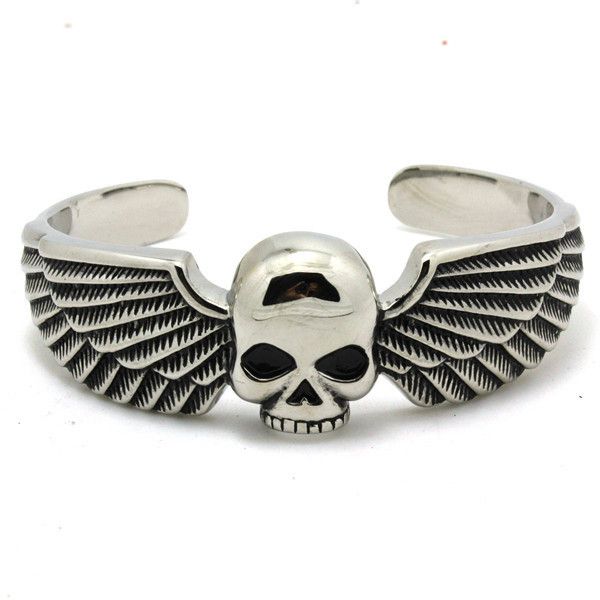 

Поддержка Dropship COOL Biker Skull Bracelet 316L из нержавеющей стали Мода Ювелирные изделия Золо