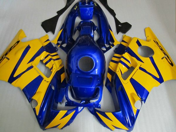 

selling fairing kit for honda cbr60o f2 91 92 93 94 yellow blue fairings set cbr600 f2 1991-1994 oy28
