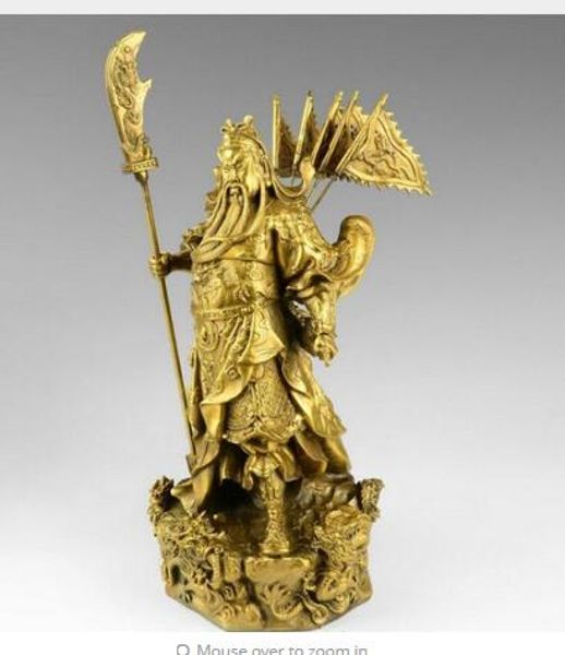 

украшение китайский бронзовый латунь девять Дракон воин статуя Рисунок 10