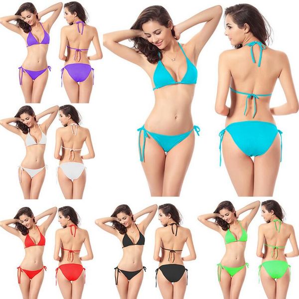 

women's swimwear explosive split swimsuit bikini underwear ns004, White;black