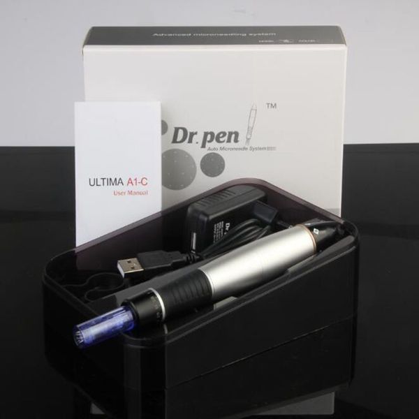 

dr pen with 2pcs needle cartridge wired microneedling ultima a1 professional face skin care mesotherapy machine