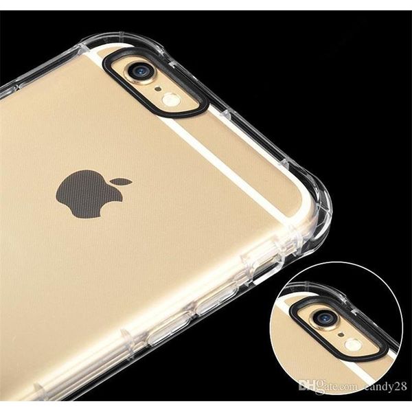 

for iphone7 7plus 6s 6plus 5s shockproof transparent soft tpu phone case air cushion slim gel rubber anti knock case cover