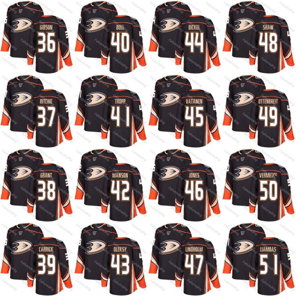 

Anaheim Ducks John Gibson Nick Ritchie Derek Grant Stu Bickel Corey Tropp Jared Boll Max Jones Sam Carrick Logan Shaw 2018 Season Jersey