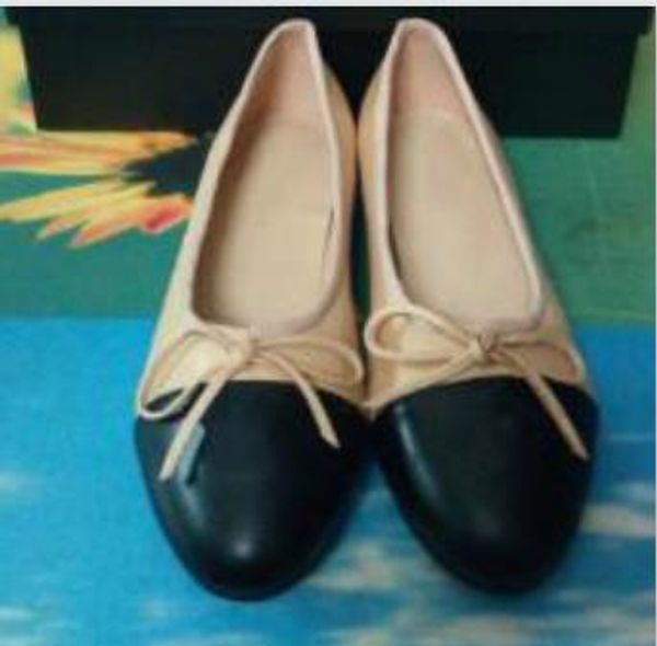 

Fa hion leather bow round flat hoe ballet hoe lingge embroidery female ca ual hoe