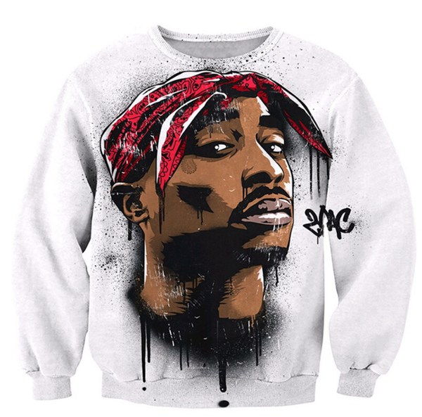 

fashion women/men 2pac tupac funny 3d printed casual sweatshirts hoody s---5xl b3, Black