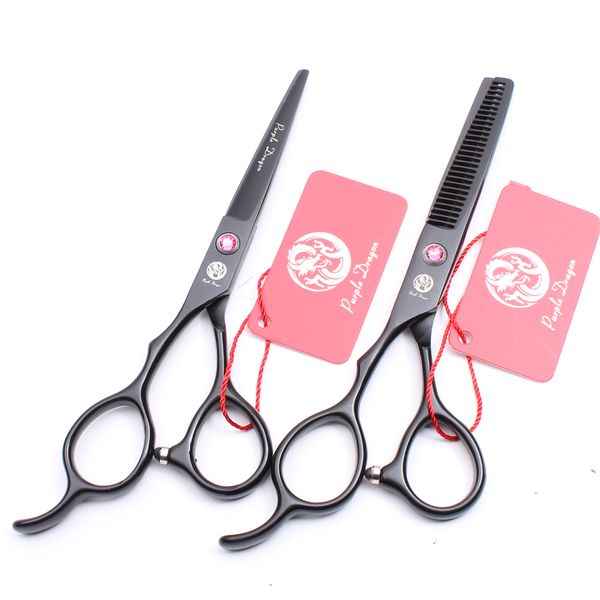 

z8001 6quot 175cm 440c purple dragon professional human hair scissors barbers039 cutting thinning scissorss left hand scisso1899110