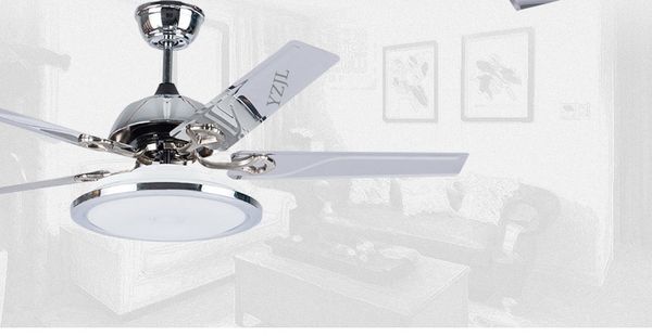 

led fan light ceiling fan modern minimalist fashion restaurant stainless steel lamps ceiling fan