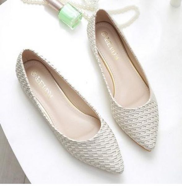 

women shoes flat bottom pointed end, Black