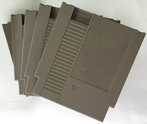 

gray color 72 pins game cartridge replacement plastic shell for nes console