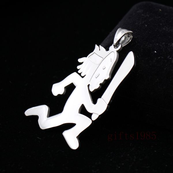 

icp hatchetman psychopathic machetes twiztid s.steel pendant necklace, Silver