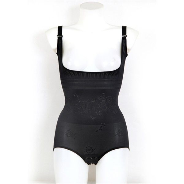 

wholesale- body feminino women bodysuits corset slimming suit shapewear adjustable straps tummy shapewear, Black;white