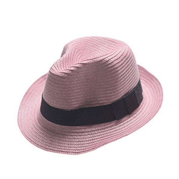 

wholesale- summer beach sun e straw panama hat hats 8 colors, Blue;gray