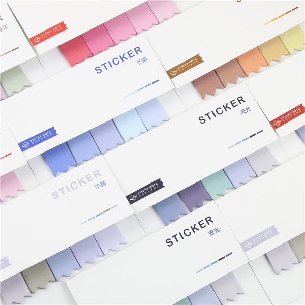 

wholesale- 1 piece colorful changing delicate sticky notes office school studying accessory stickers cute memo pads