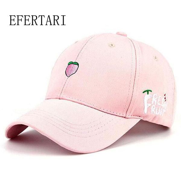 

wholesale- 2017 new arrival spring leisure fresh fruit embroidery snapback hat strawberry banana cherry orange peach baseball cap for women, Blue;gray