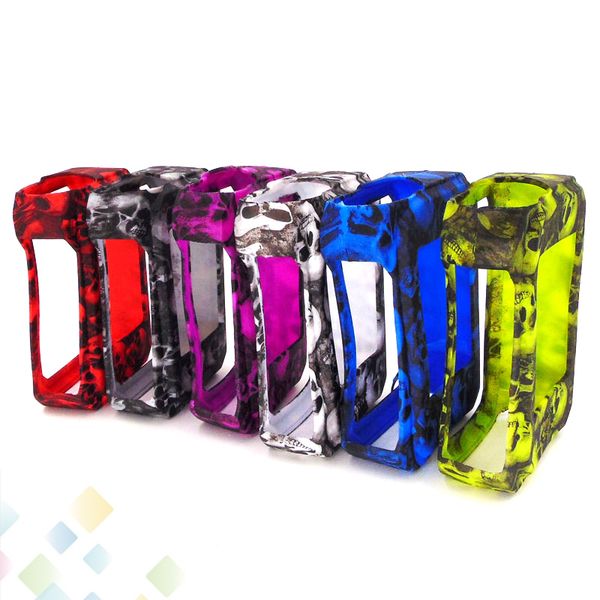 

Skull Case G-PRIV 220W Silicon Case Skull Head Bag Colorful Soft Silicone Sleeve Cover Skin For G-PRIV 220 Box Mod DHL Free
