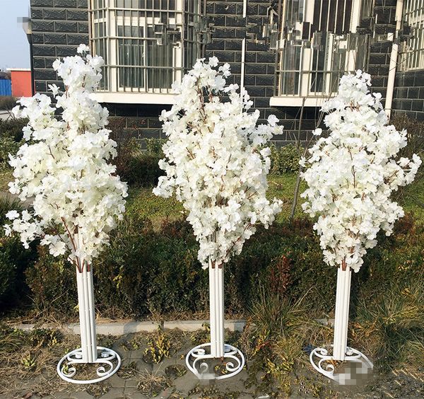 

new arrival cherry blossoms tree road leads wedding runner aisle column shopping malls opened door decoration stands