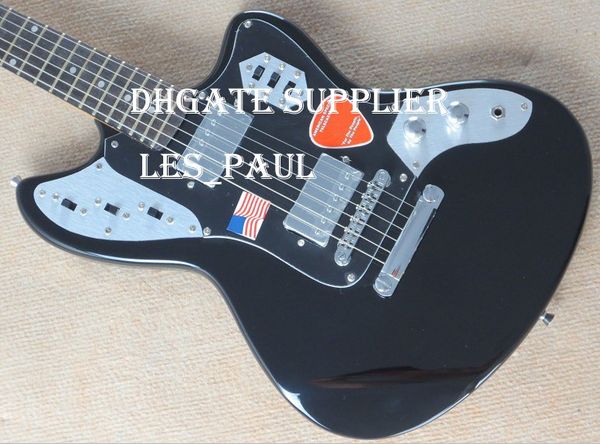 

лучшие продажи custom shop новый стиль черный ягуар гитара черный pickguard dot mop накладка на гриф бесплатная доставка
