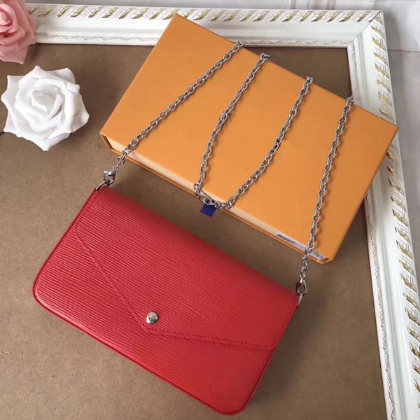 

New arrival Pochette Felicie wallet with its two removable interior pockets women evening crossbody day clutch purse fashion shoulder bag
